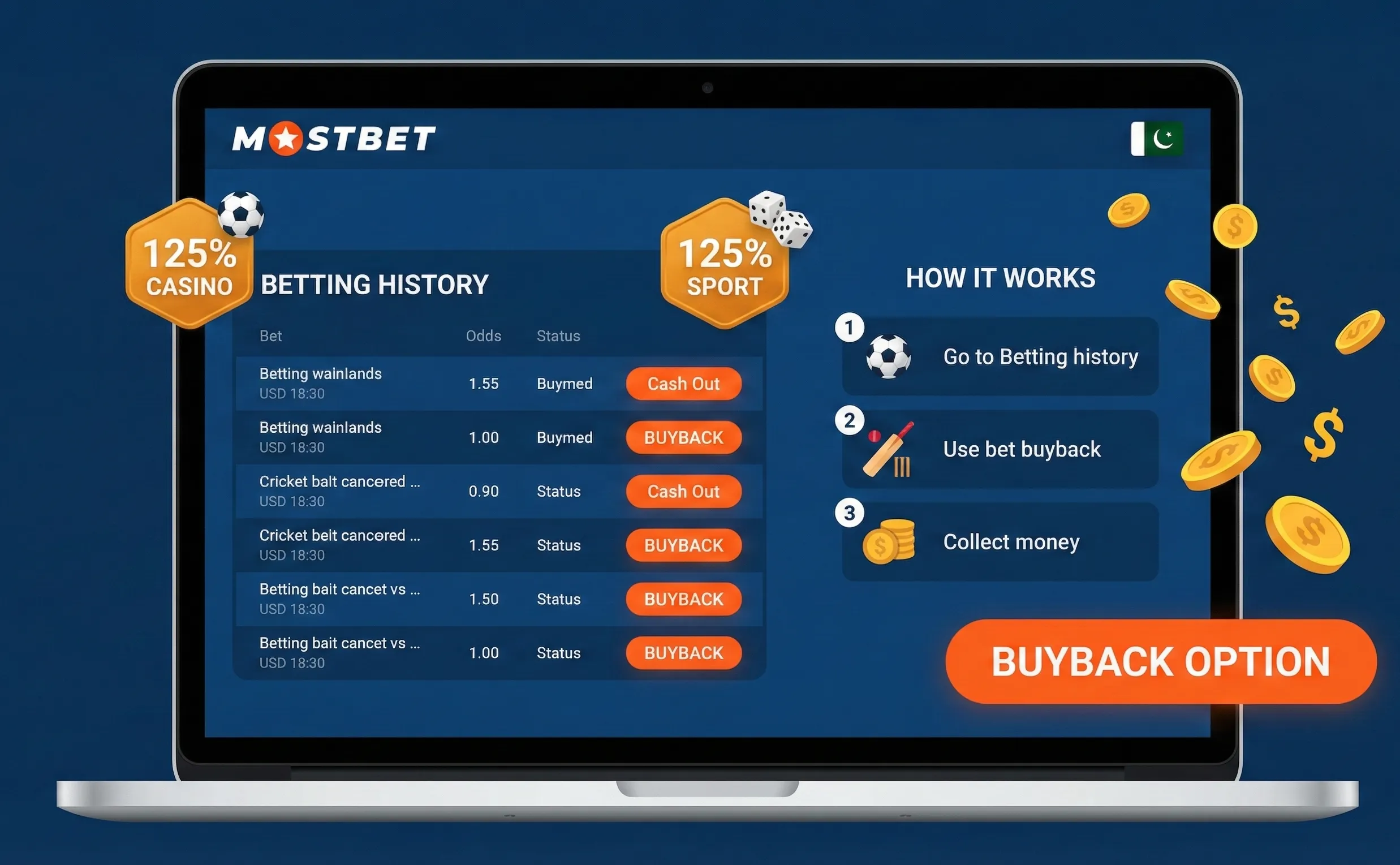 Mostbet Buyback Option - Liquidate bets anytime