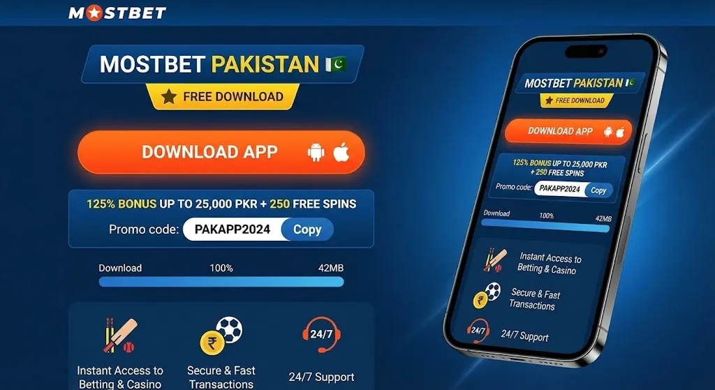 Mostbet Download Pakistan - Official app installation